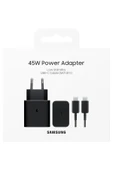 Samsung EP-T4511X Type-C Süper Hızlı Şarj Cihazı 45W Siyah Samsung Türkiye Garantili - 5