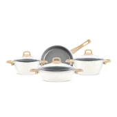 Karaca x Refika Birgül Swiss Crystal 7 Parça Tencere Seti Creamy - 1
