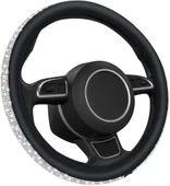 Taşlı Geçmeli Direksiyon Kılıfı-Çok Renkli Derili - 4