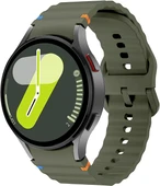 Huawei Watch GT GT2 GT3 GT4 42mm/Honor Magic 2 20mm Kordon Dekoratif Örgü Çizgili Spor Silikon Kayış - 5