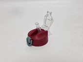 Otomatik Pipetli Su Matarası Yedek Kapağı 57mm Kırmızı - 5