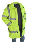 Kapitone Astar Reflektörlü İş Güvenliği Parka Mont XL - 2
