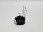 Otomatik Pipetli Su Matarası Yedek Kapağı 57mm Siyah-Beyaz - 5