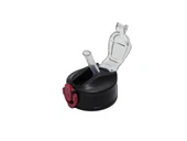 Otomatik Pipetli Su Matarası Yedek Kapağı 57mm Siyah-Kırmızı - 1