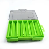 Captain 7221 Green Sahte Balık Kutusu 12 Gözlü 13x9x3.5cm - 1