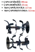Fırtına 310 Dizel Çapa Makinesi Marşlı Farlı 7 Hp (Teker Takımlı) - 3
