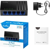 Cudy GS105D 5 Port 10/100/1000 Yönetilemez Desktop Plastik Kasa Switch - 2
