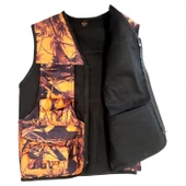 HAKİ TURUNCU KAMUFLAJ AVCI YELEĞİ YEL27173HT - 6