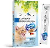 Garden Mıx Kedi Kreması Tavuk+taurin 15gr*5 - 1