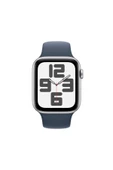 Apple Watch SE GPS + Cellular 44mm Gümüş Alüminyum Kasa ve Fırtına Mavisi Spor Kordon - M/L - 2