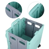 Sunup SN-26966 Katlanabilir Market Pazar Kamp Tekerlekli Alışveriş Arabası 60KG Kapasiteli - 2