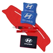 " Hyundai Accent Yumurta Kasa Kırmızı Torpido Koruma Halısı Hyundai Mavi Polar Yastık Araç Aksesuar" thumbnail 1