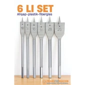 Ahşap Yaprak Matkap Ucu Seti - Plastik Fiberglas Ahşap Delik Açma Panç Seti - 1