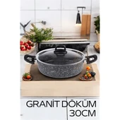 Eco Granit Döküm Basık Tencere 30 cm - 1