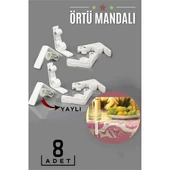 Yaylı Masa Örtüsü Mandalı 8 Adet - 1