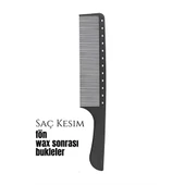 Berber Kuaför Saç Kesim Bukleli Saç Fön Wax Sonrası Tarak - 1