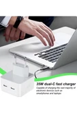 Usb Portu Hızlı Şarj Aleti Taşınabilir Pd 3.0 35w Cep Telefonu Şarj Adaptörü Usb-c Port - 2