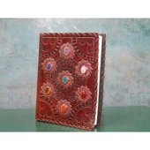 Taşlı Deri Defter - 1