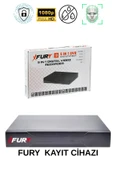 FURY 3 Kameralı 4 Warm Led Gece Renkli Görüş-Cepten İzle-Su Geçirmez Güvenlik Kamerası Seti 1TB - 3