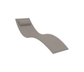 Omnipazar TRK-087 Siesta Minderli Yastıklı Lüks Ergonomik Slim Şezlong Kum Gri 2'li Set - 6