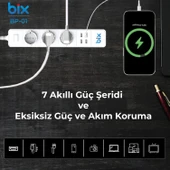 Bix Bp-01 Wifi Akım Korumalı Hızlı Şarj Özellikli Akıllı Priz - 7