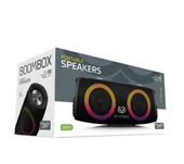 BoomBox Bluetooth Hoparlör Hi-Fi Ses Bo.mbası Radyo 30W Çift Bass Usb Hafıza Kartı Aux Led Işıklı 333x140x144 mm - 2