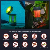 Bix KL-02 Taşınabilir LED Kamp Lambası & Elektrikli Sivrisinek Kovucu | Outdoor - İç & Dış Mekan - USB Şarjlı - Su Sıçramasına Dayanıklı (IPX4) - 3