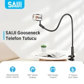 Bix Saiji Ivy 4 Telefon Tutucu 360° Derece Dönebilen, Ayarlanabilir ve Dayanıklı 4.7-7″ Inç Esnek Kollu Flexible Akrobat Telefon Tutucu - 2