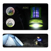 Bix KL-02 Taşınabilir LED Kamp Lambası & Elektrikli Sivrisinek Kovucu | Outdoor - İç & Dış Mekan - USB Şarjlı - Su Sıçramasına Dayanıklı (IPX4) - 4