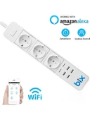 Bix Bp-01 Wifi Akım Korumalı Hızlı Şarj Özellikli Akıllı Priz - 1