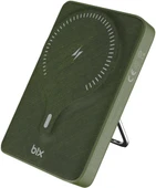 Bix PB105 Yeşil 10000 mAh Hızlı Şarj Destekli - Kablosuz - LED Göstergeli Powerbank - 1