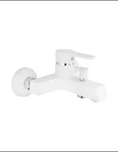 Kare Stil Serisi Beyaz Krom Banyo Bataryası - 1