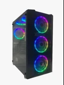 Gameforce Panda 6x120mm RGB Fanlı Kumandalı ATX Oyuncu Bilgisayar Kasası - 1