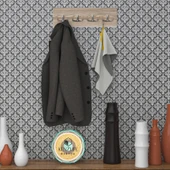 Kenzlife askılık tokadi mat cordoba renk suntalam 4 adet metal krom renk portmanto thumbnail 1