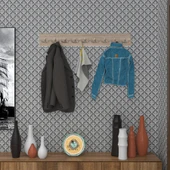 Kenzlife askılık tokadi mat cordoba renk suntalam 9 adet metal krom renk portmanto thumbnail 1