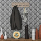 Kenzlife askılık tokadi mat cordoba renk suntalam 5 adet metal krom renk portmanto thumbnail 1