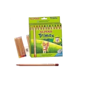 Alpino Kuru Boya Trimax Karton Kutu Jumbo Tam Boy Üçgen 12 Li - 1
