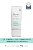The Purest Solutions Dry Touch Protection Mat Bitişli Yağlı Ciltler İçin Güneş Kremi SPF50+ 50 ml - 1
