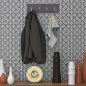 Kenzlife askılık tokadi mat gri renk suntalam 4 adet metal krom renk portmanto thumbnail 1