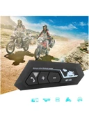 BT22 Motosiklet Bluetooth V50 Intercom Interkom Dinleme ve Konuşma Özellikli Su Geçirmez 22 - 3