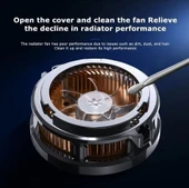 CX07 Memo Telefon Soğutucu Kablolu Rgb Fan Manyetik Mıknatıslı Magsafe Destekli Ultra Güçlü - 4