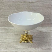 Porselen Ayaklı Bol Kase Gold Ayaklı 20 CM - 7