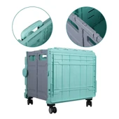 Ayt Sunup SN-26968 Katlanabilir Market Pazar Kamp Tekerlekli Alışveriş Arabası 60 Kg Kapasiteli Çanta - 3