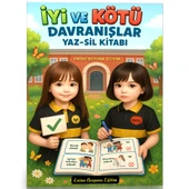 Çocuklara İyi ve Kötü Davranışları Öğreten YAZ-SİL Kitabı (96 İyi Kötü Kavram) - 1