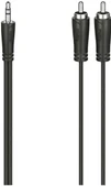 Hama Hm.205110 3.5mm - 2Rca Stereo 1S 1.5m Ses Kablosu Siyah - 1