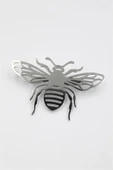 Çelik Arı Broş - Gümüş - 2
