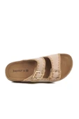 Bento 41001 Kadın Çift Toka İşlemeli Comfort Terlik - 9