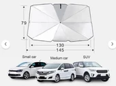 Araba Güneş Gölge Koruyucu Şemsiye Oto Ön Cam GÜNEŞLIK 2. KALİTE (145CM*79CM) thumbnail 1