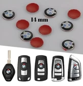 Bmw Logolu Anahtar Amblemi Logo 2 Adet 14mm Damla Etiket thumbnail 2