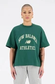 New Balance Lifestyle WNT1402-GRN Yeşil Kadın Tişört - 1